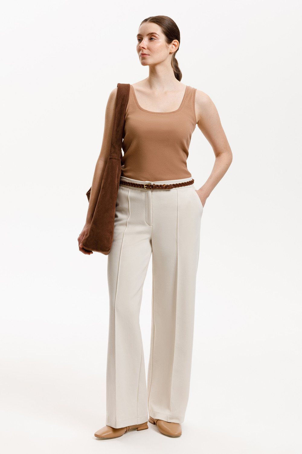 Майки женские для мам, артикул: ЕВТ 3224/25, цвет: коричневый, фото 3