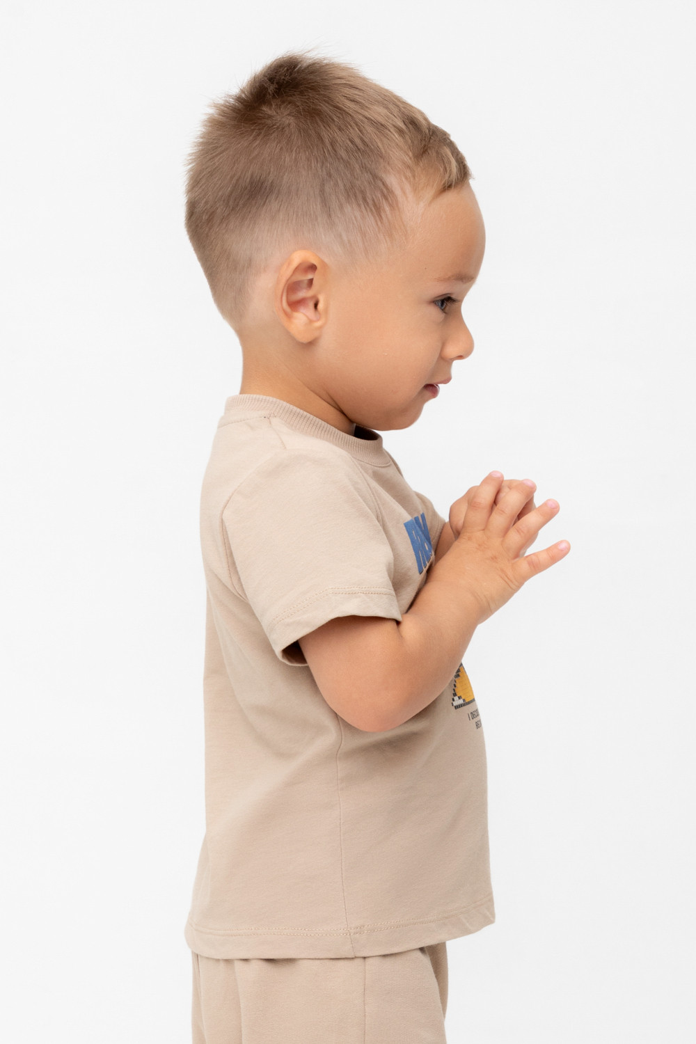 Футболка для мальчика, артикул: КР 302756, цвет: бежевый, фото 3