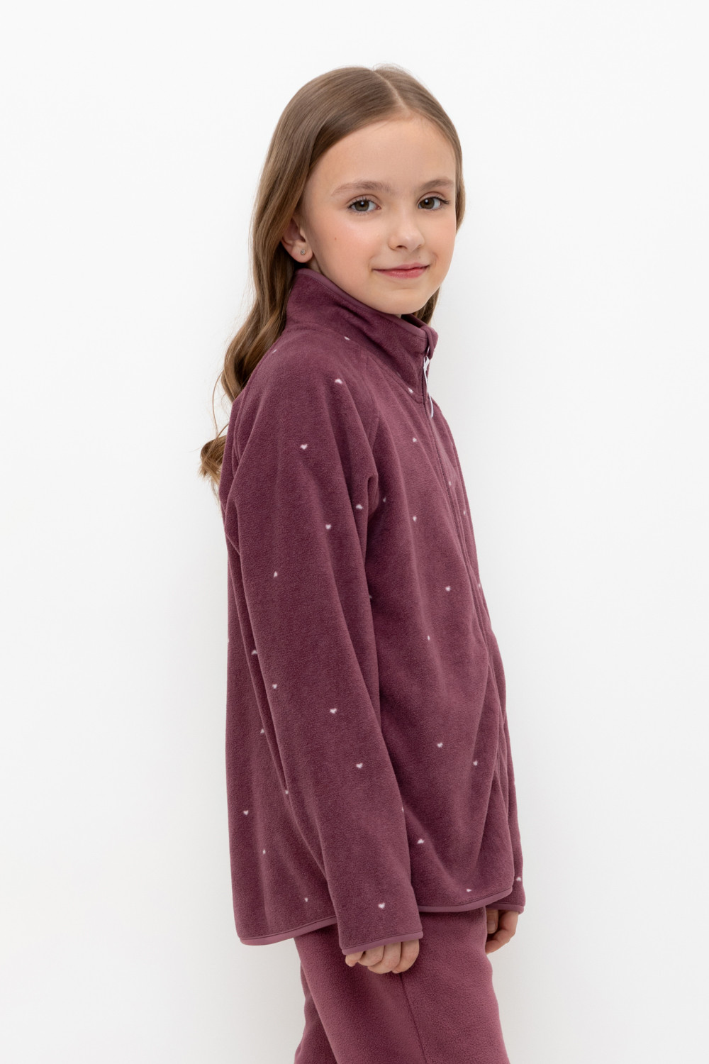 Куртка для девочки, артикул: ФЛ 34011/н/55 ГР, цвет: фиолетовый, фото 3