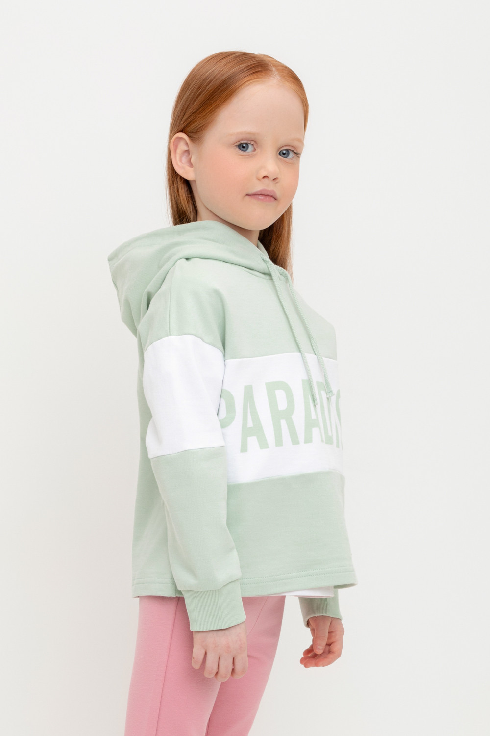 Джемпер для девочки, артикул: К 301691, цвет: голубой, фото 3