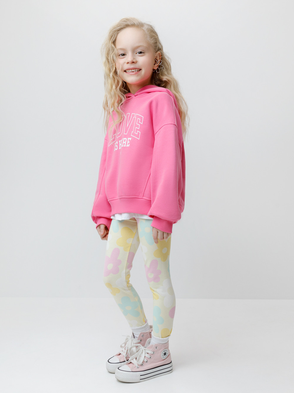 Лосины для девочки, артикул: КР 4074, цвет: желтый, фото 3