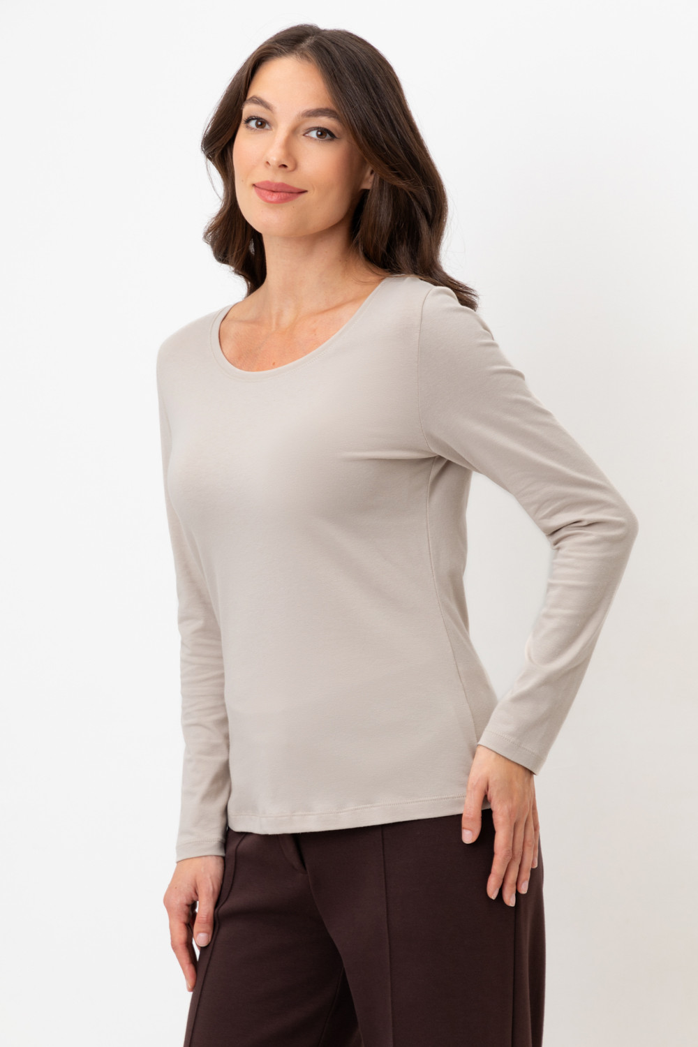 Джемперы женские для мам, артикул: ЕВТ 3263, цвет: бежевый, фото 3