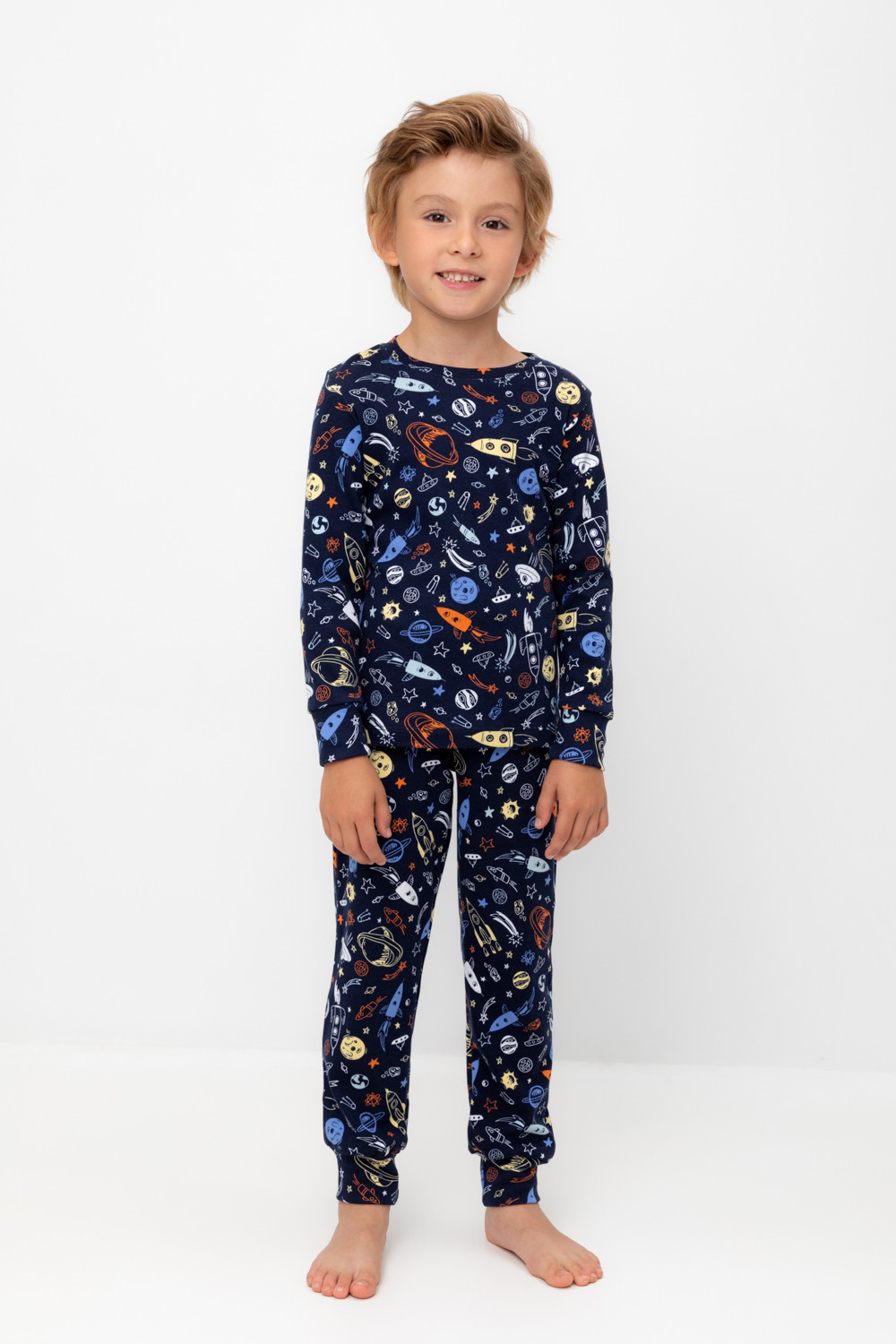 Пижама для мальчика, артикул: К 1552/24, цвет: темно-синий, фото 3
