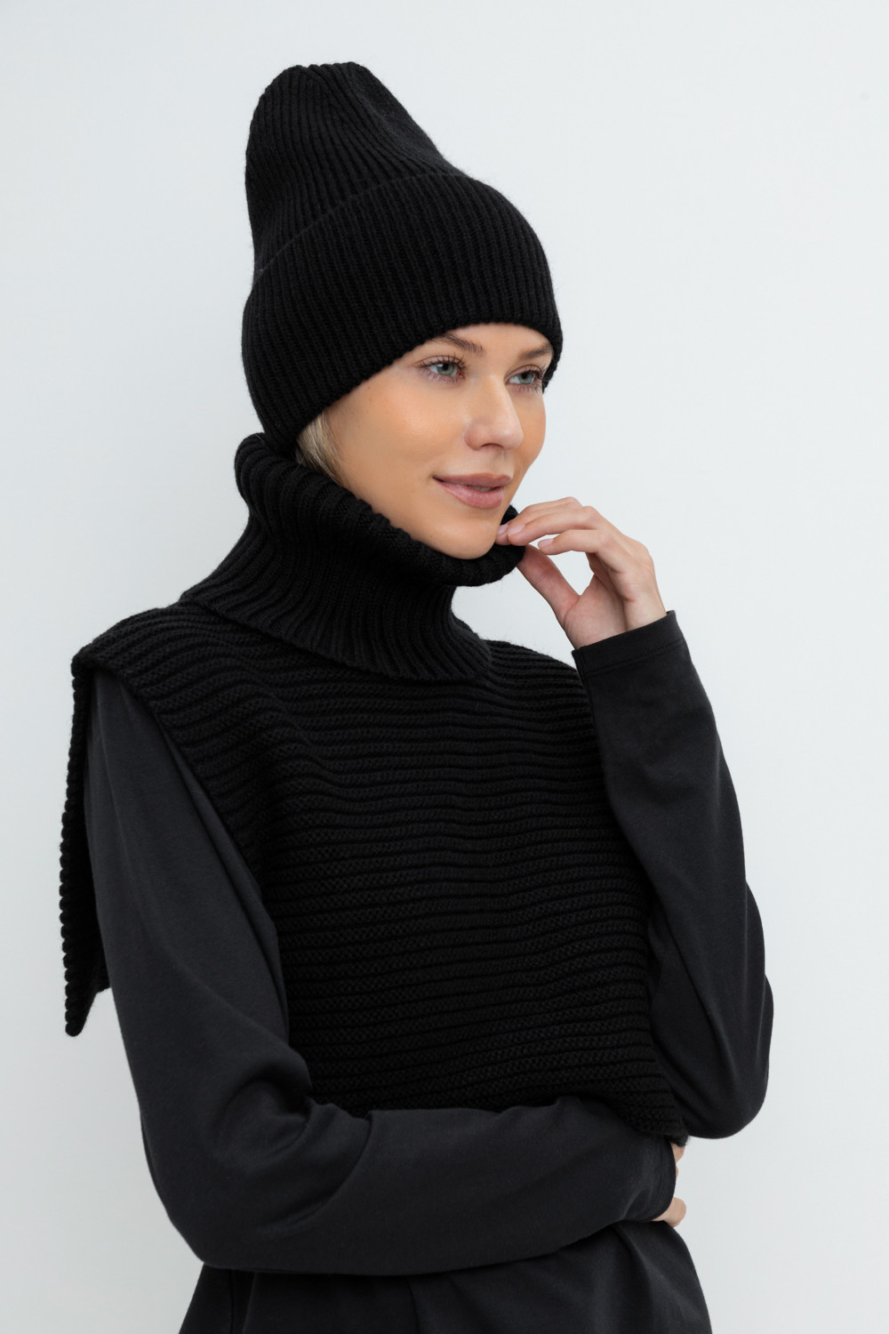 Шапки для мам, артикул: ЕВ 205/24ш, цвет: черный, фото 3