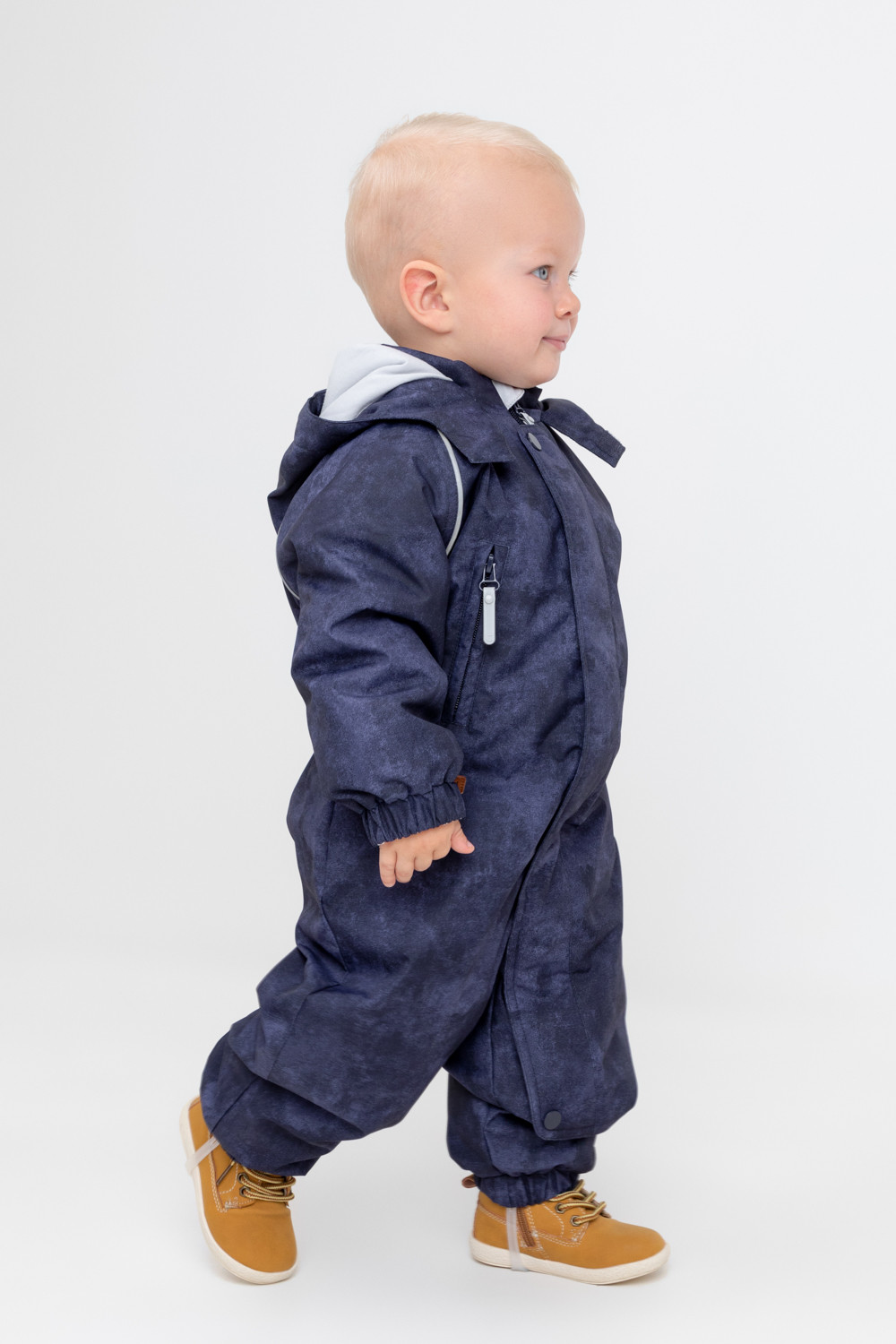 Комбинезоны утепленные для мальчика, артикул: ВК 60085/н/41 ГР, цвет: синий, фото 3