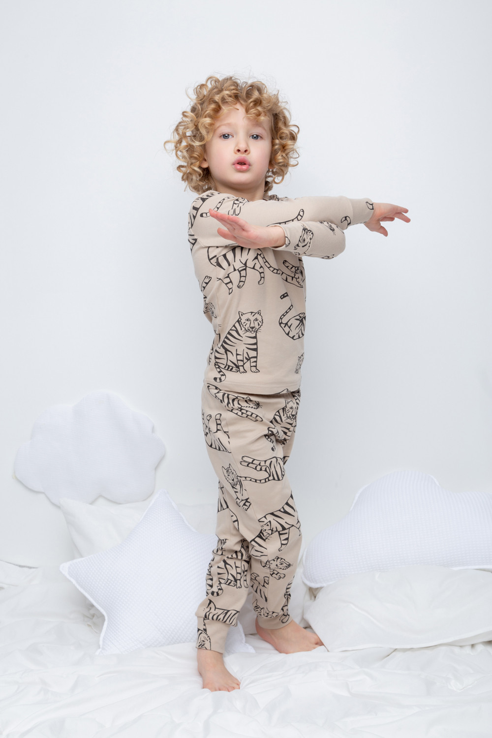 Пижама для мальчика, артикул: К 1552/24, цвет: бежевый, фото 3