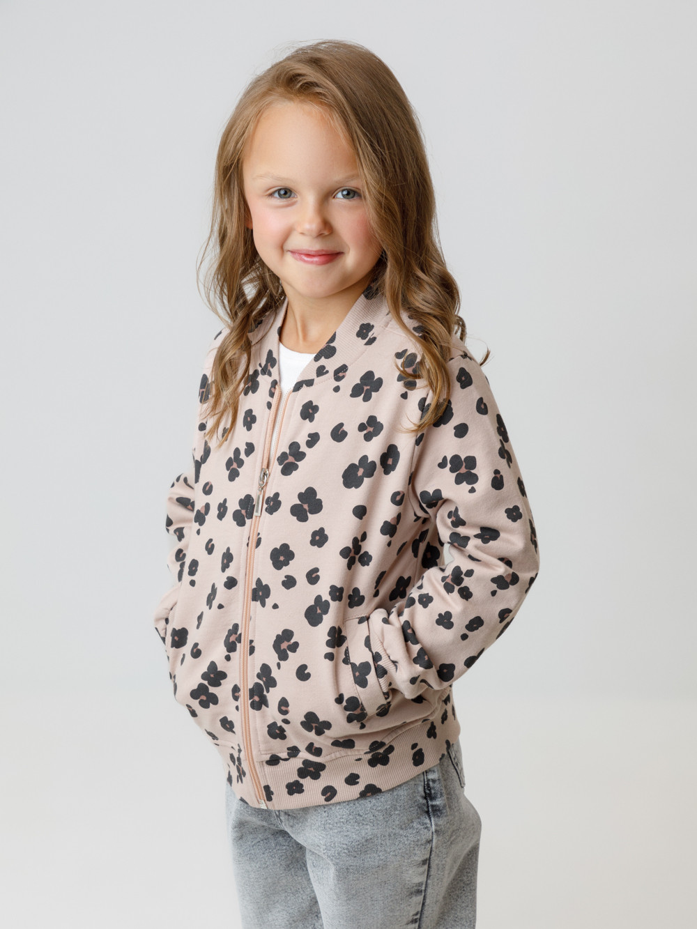 Жакет для девочки, артикул: КР 302863, цвет: бежевый, фото 3