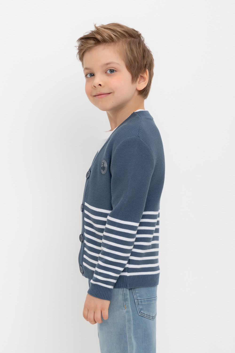 Жакет для мальчика, артикул: КВ 30153, цвет: синий, фото 3