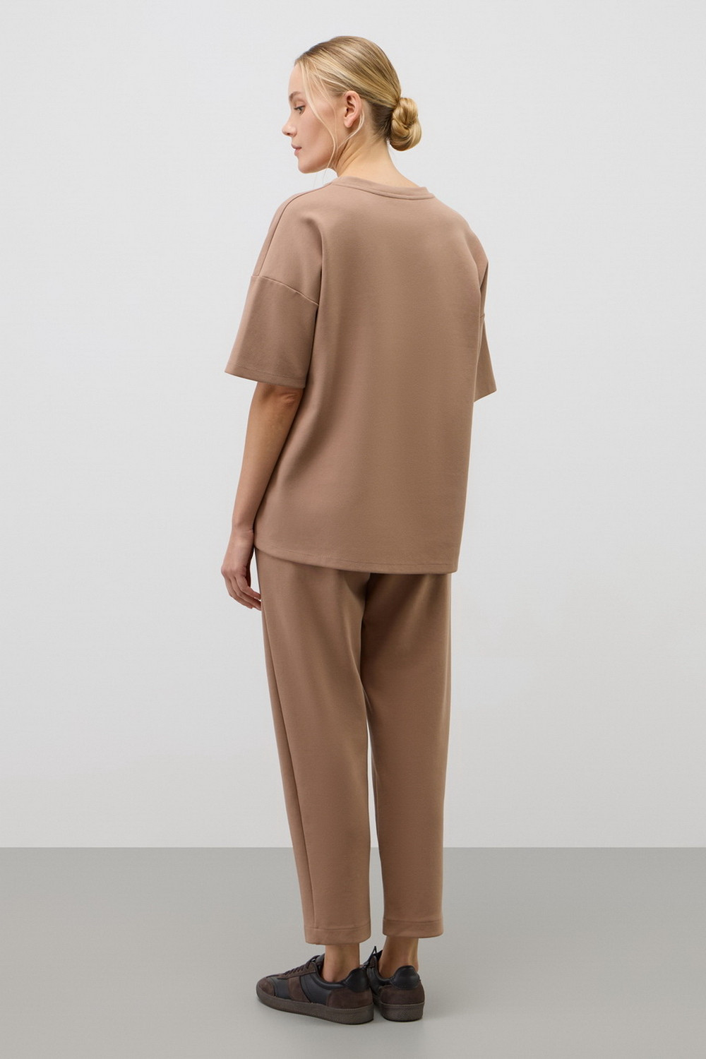 Брюки женские для мам, артикул: ЕВТ 4159, цвет: коричневый, фото 3