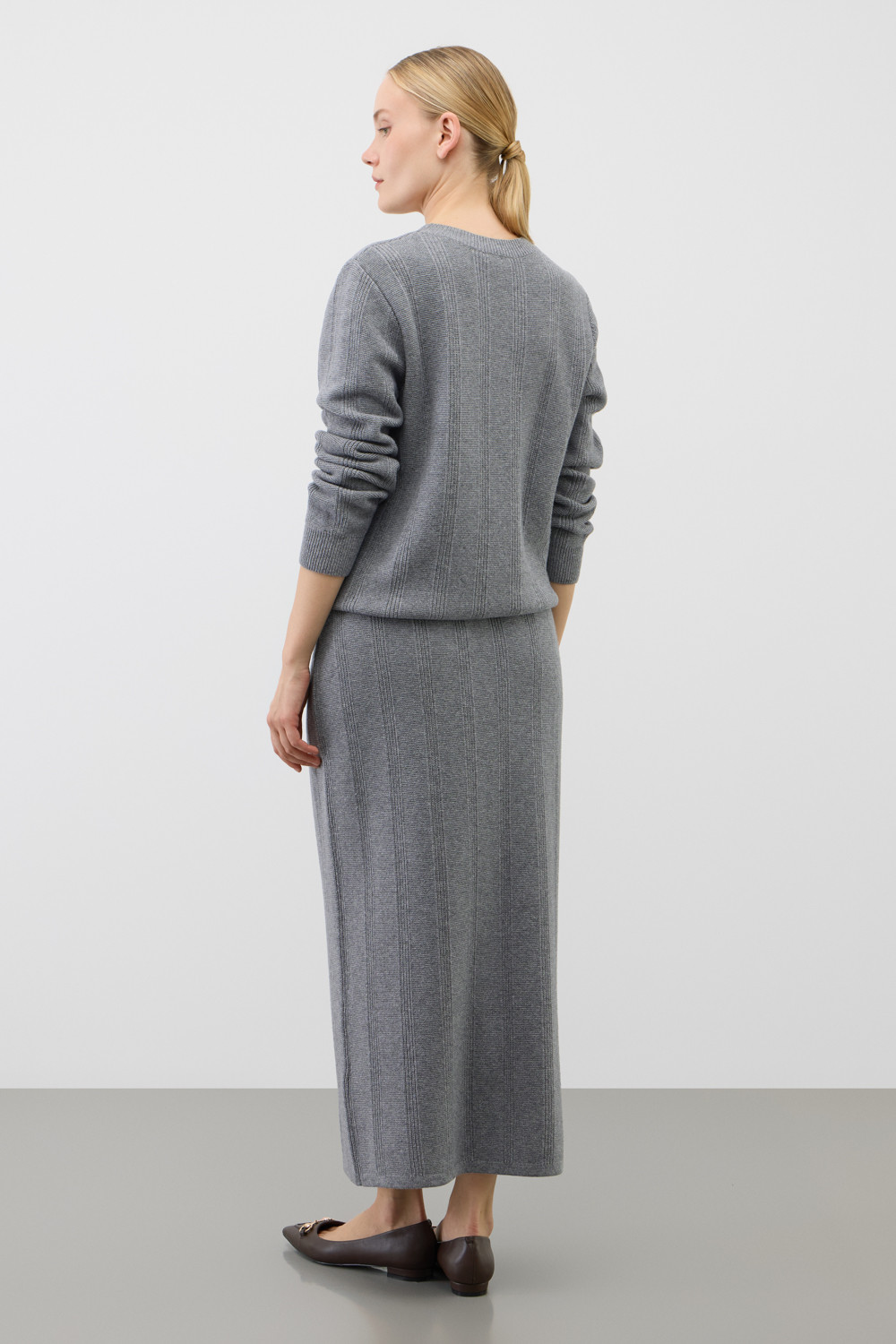 Юбки женские для мам, артикул: ЕВ 751/ш, цвет: серый, фото 3