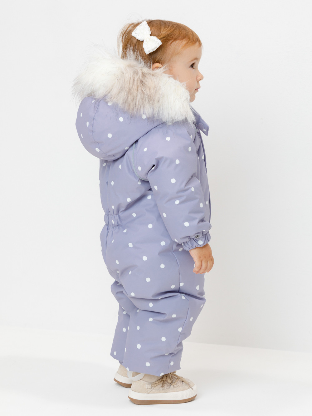 Комбинезоны утепленные для девочки, артикул: ВК 60103/н/6 УЗГ, цвет: фиолетовый, фото 3