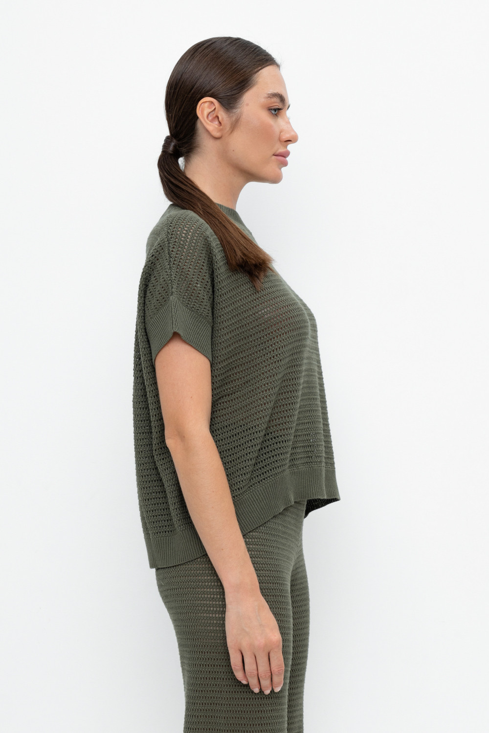 Джемперы женские для мам, артикул: ЕВ 30163, цвет: зеленый, фото 3