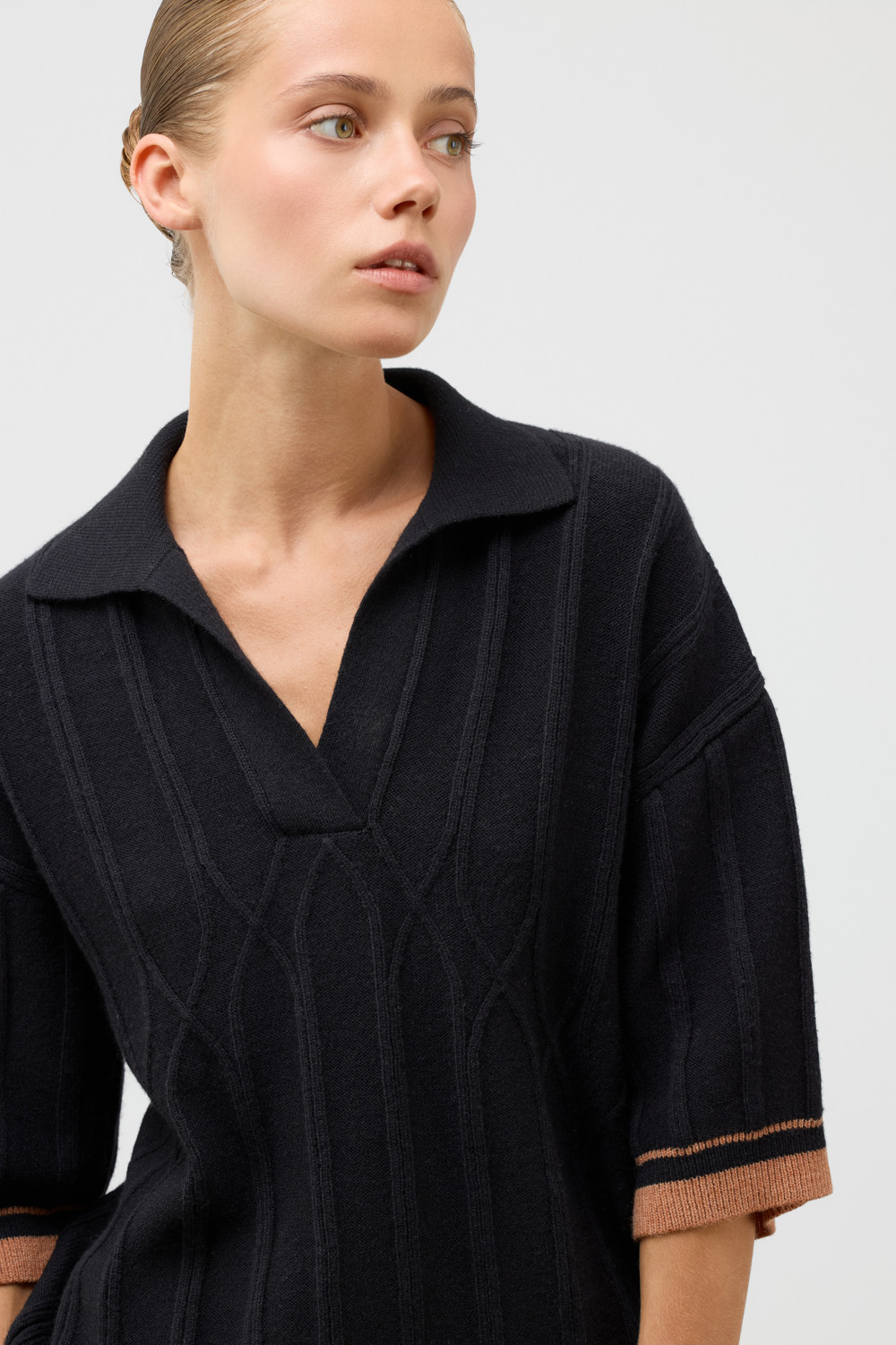 Джемперы женские для мам, артикул: ЕВ 30224/ш, цвет: черный, фото 3