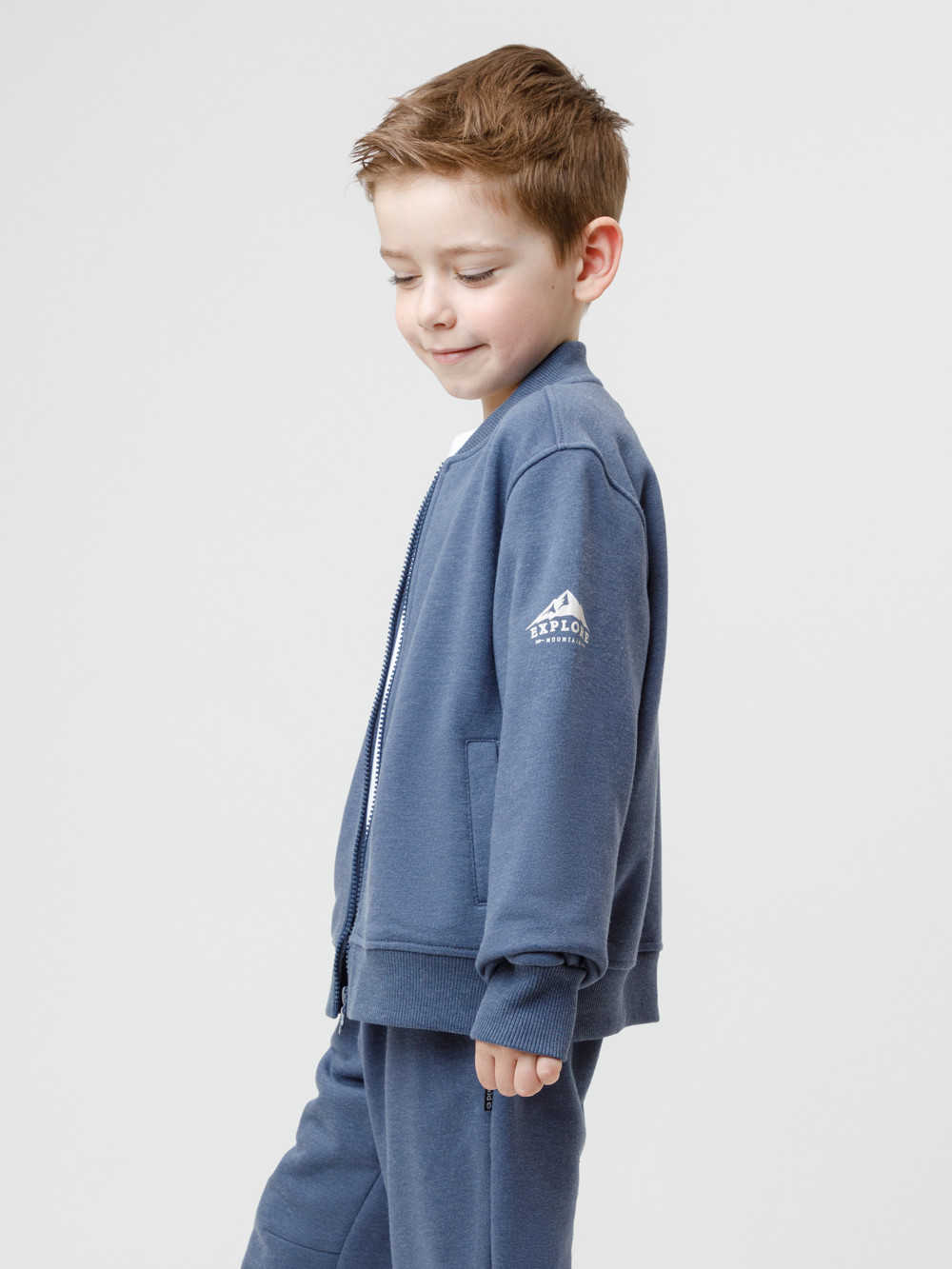 Жакет для мальчика, артикул: КР 302787, цвет: темно-синий, фото 3