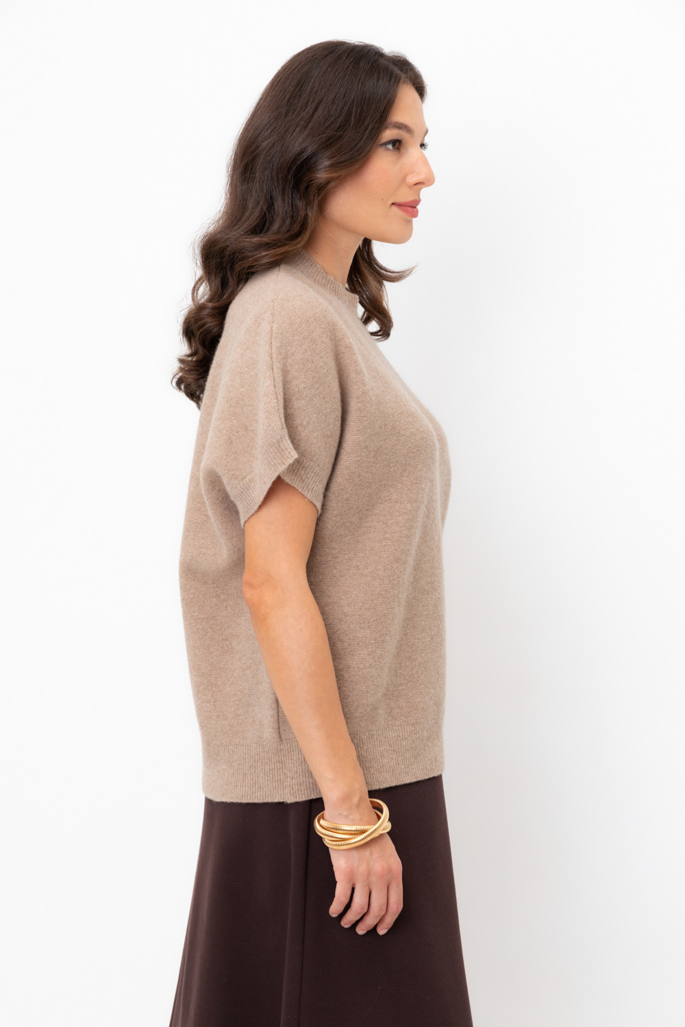 Джемперы женские для мам, артикул: ЕВ 30181/ш, цвет: бежевый, фото 3