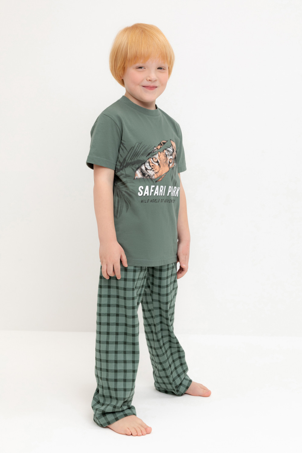 Пижама для мальчика, артикул: К 1599, цвет: зеленый, фото 3