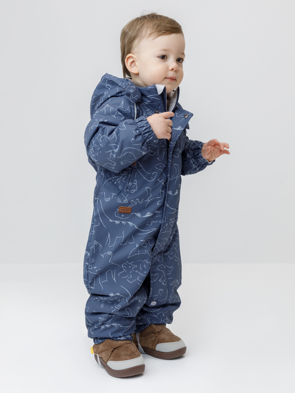 Комбинезоны утепленные для мальчика, артикул: ВК 60085/н/83 Ал, цвет: синий, фото 3