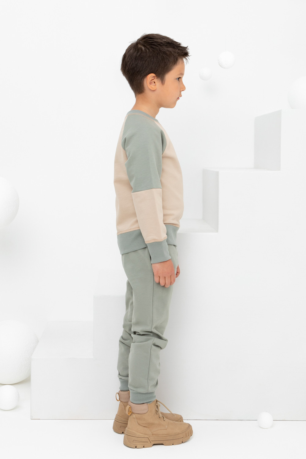 Брюки для мальчика, артикул: КР 400582, цвет: зеленый, фото 3