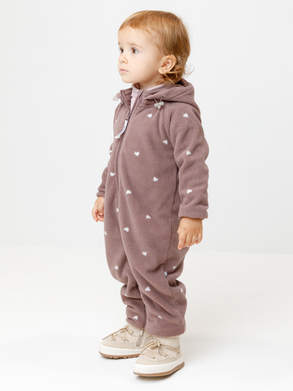 Комбинезон для девочки, артикул: ФЛ 60009/н/1 ГР, цвет: розовый, фото 3