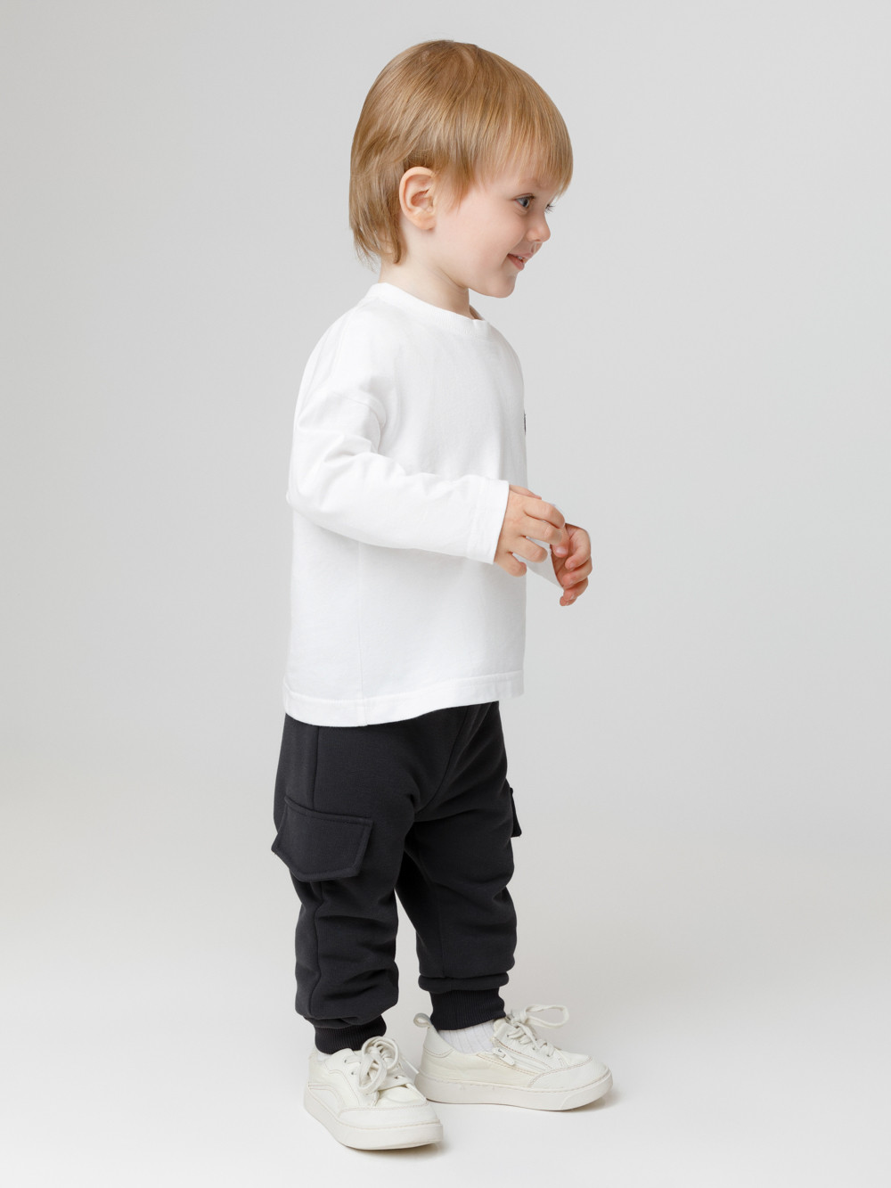 Брюки для мальчика, артикул: КР 400853, цвет: темно-серый, фото 3