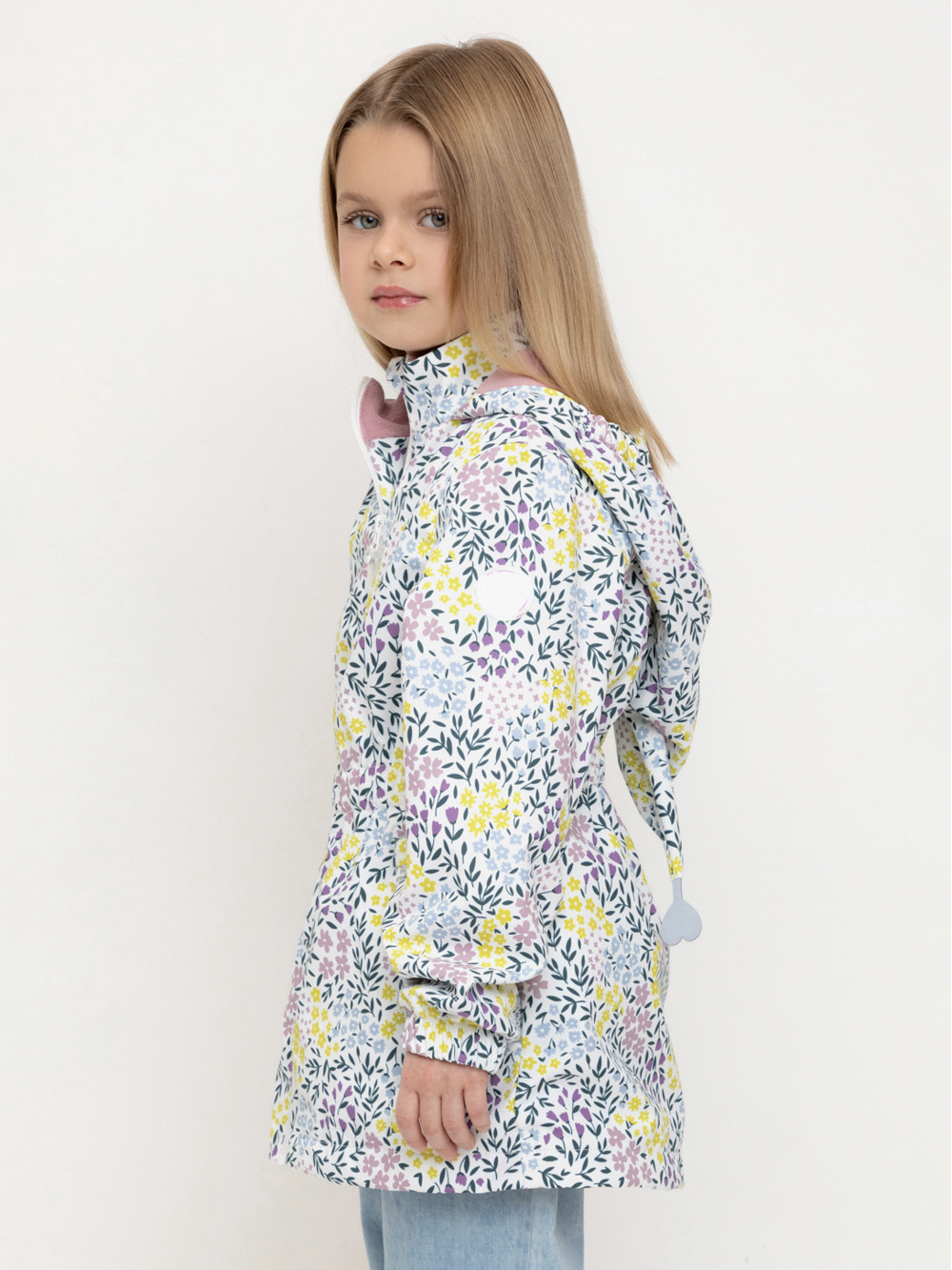 Куртка для девочки, артикул: ВК 32118/н/4 УЗГ, цвет: белый, фото 3