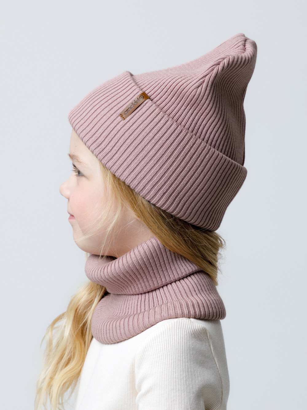 Комплект вязаный для девочки, артикул: КВ 22019, цвет: розовый, фото 3