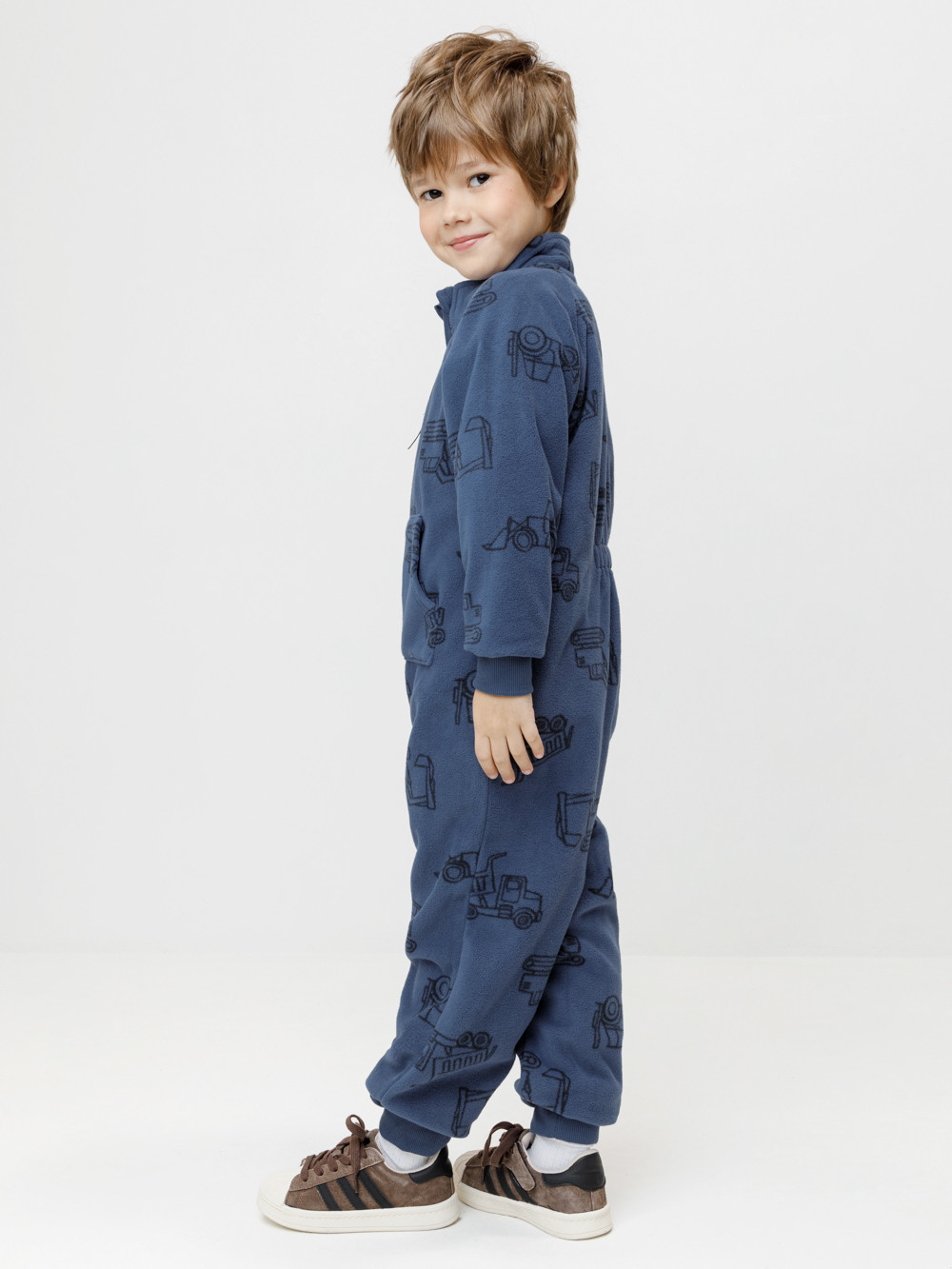 Комбинезон для мальчика, артикул: ФЛ 60005/н/9 ГР, цвет: синий, фото 3