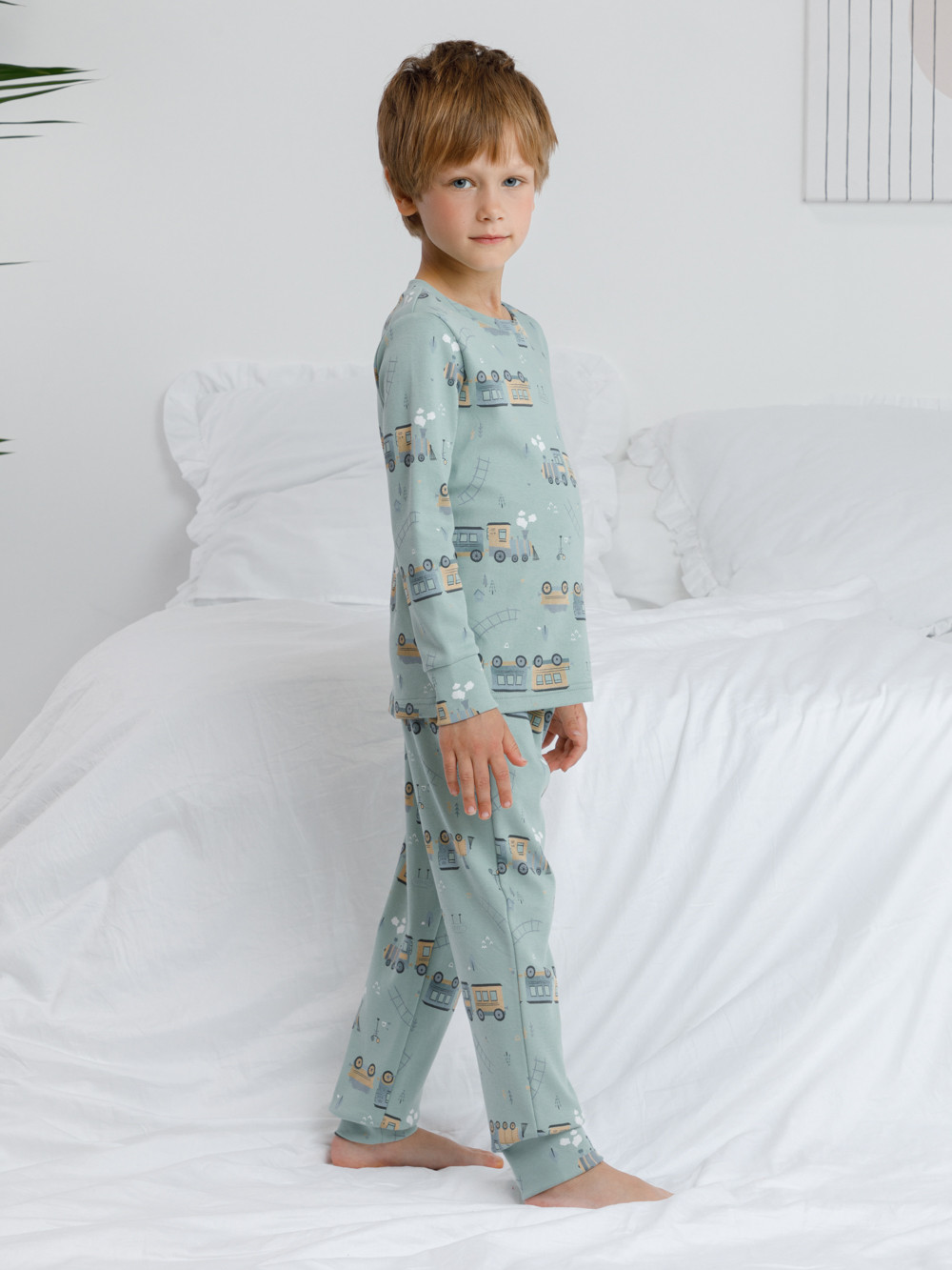 Пижама для мальчика, артикул: К 1552, цвет: голубой, фото 3