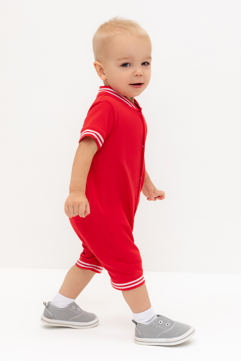 Полукомбинезон для мальчика, артикул: КР 6547, цвет: красный, фото 3