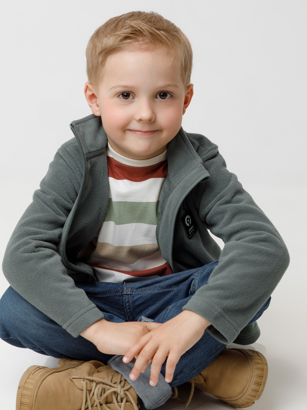 Куртка для мальчика, артикул: ФЛ 34025-1/5 ГР, цвет: зеленый, фото 3