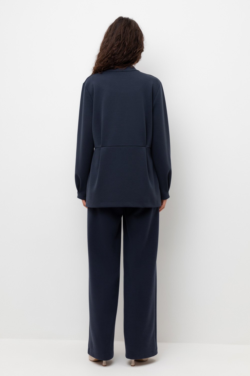 Брюки женские для мам, артикул: ЕВТ 4144, цвет: синий, фото 3