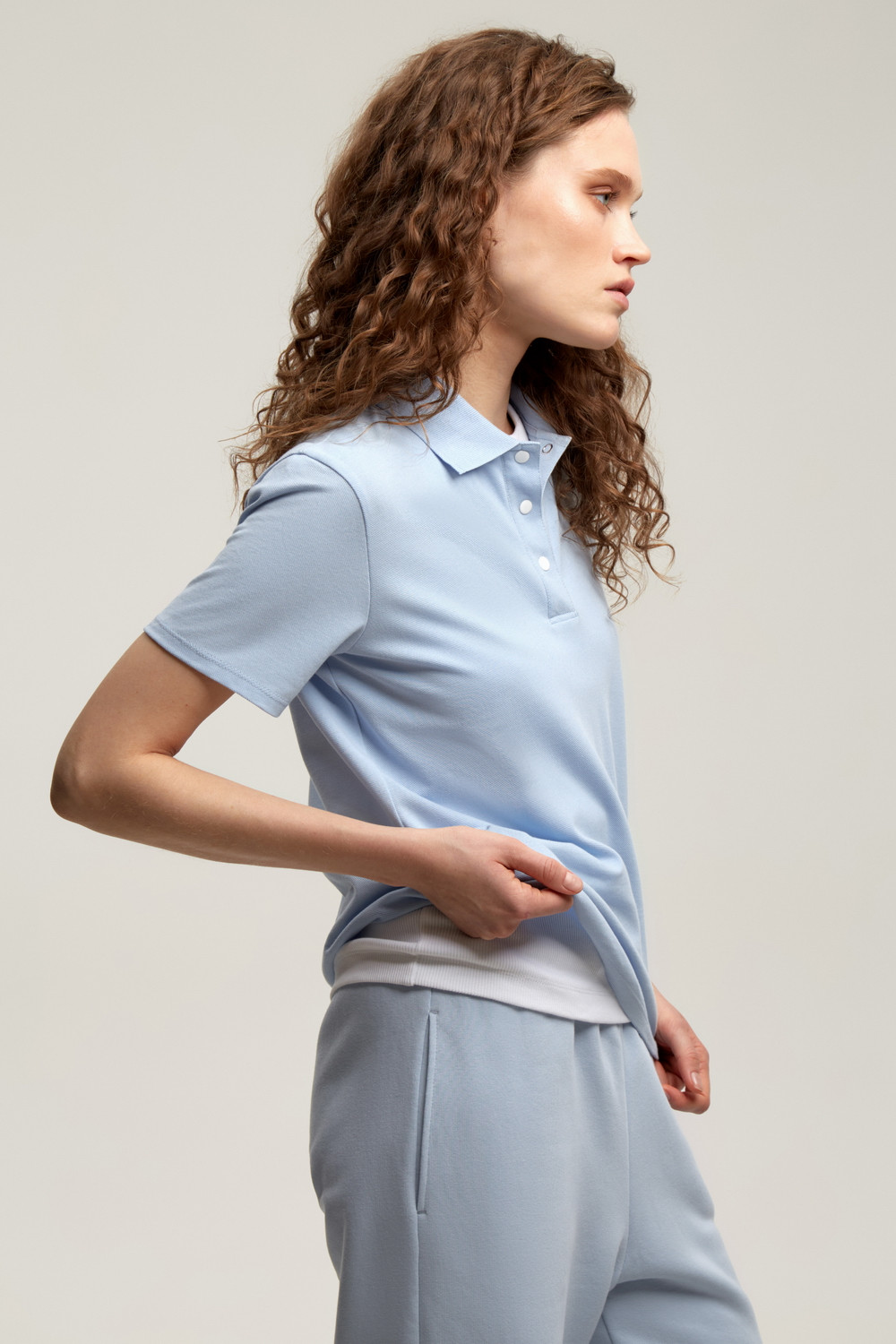 Джемперы женские для мам, артикул: ЕВТ 3275, цвет: голубой, фото 3