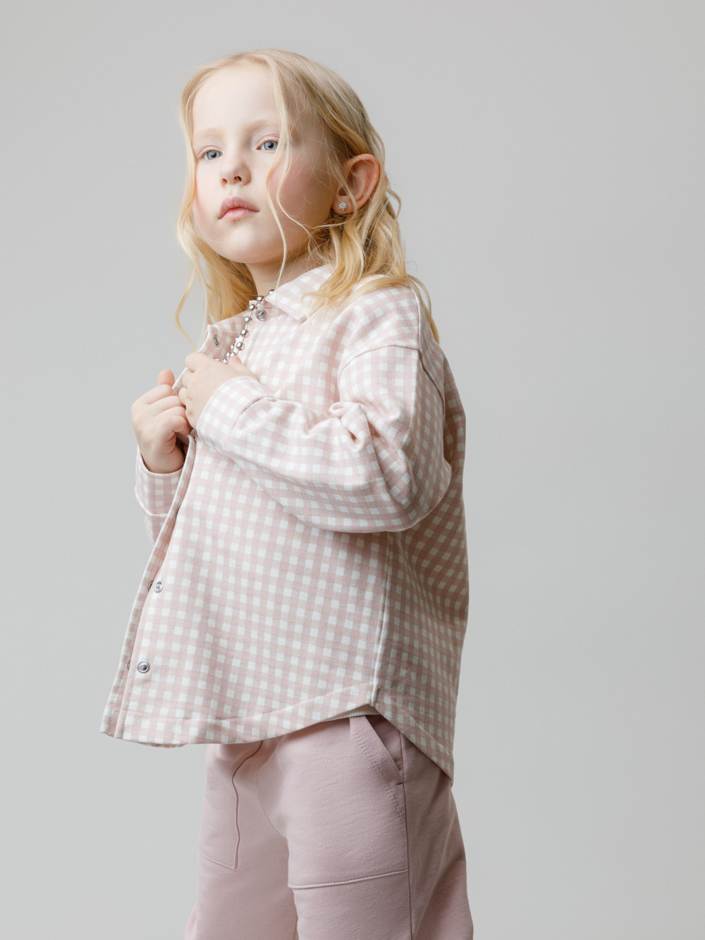 Рубашка для девочки, артикул: КР 302567, цвет: розовый, фото 3