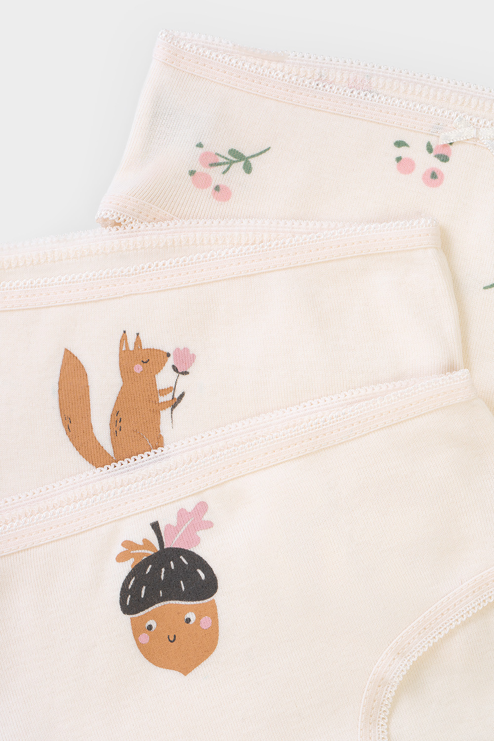 Трусы для девочки, артикул: К 1909-3уп, цвет: сливки2, фото 3