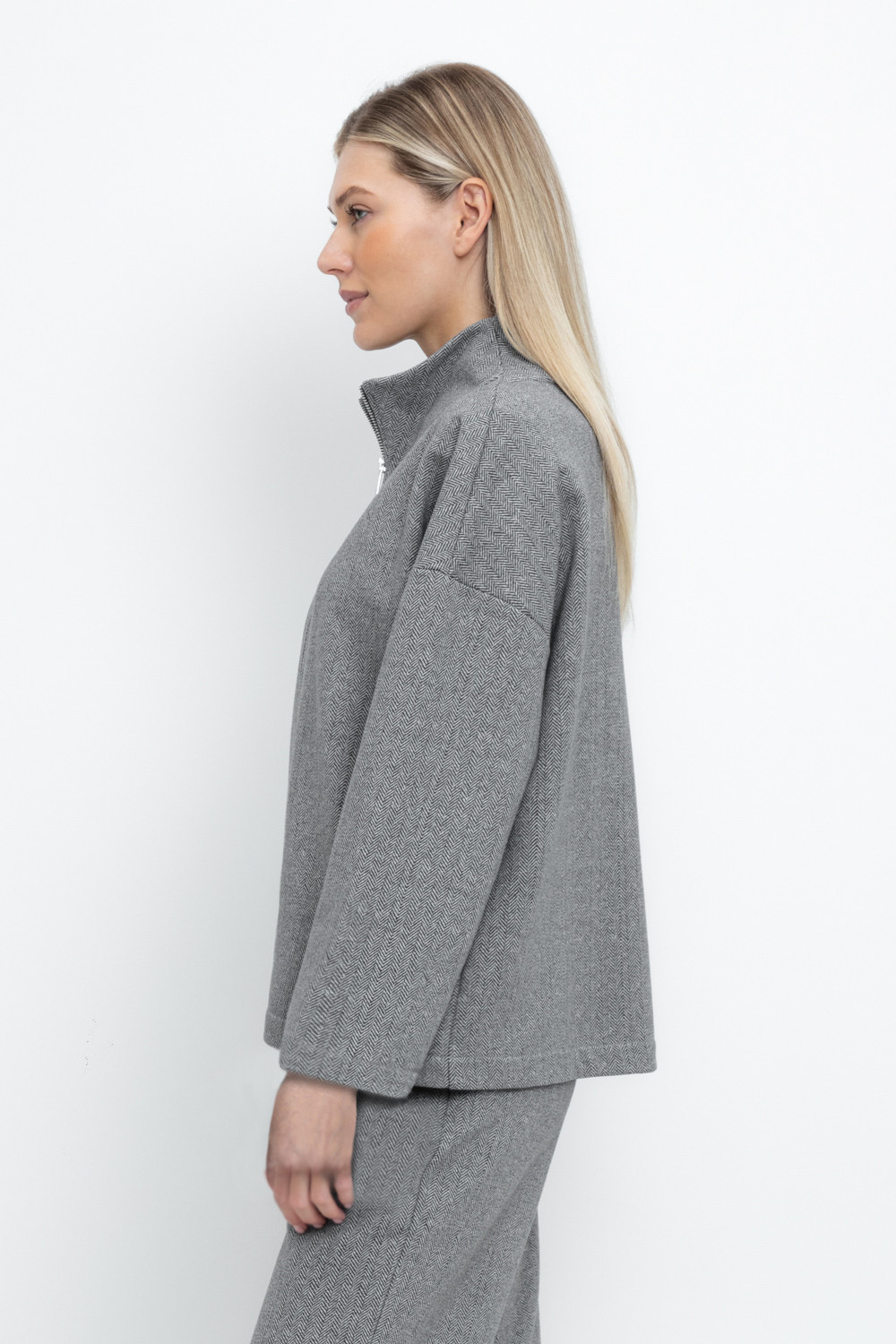 Жакеты, куртки женские для мам, артикул: ЕВТ 3250, цвет: серый, фото 3