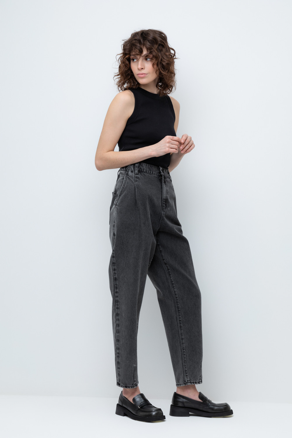 Брюки женские для мам, артикул: ЕТ 40005 ВСТ, цвет: серый, фото 3