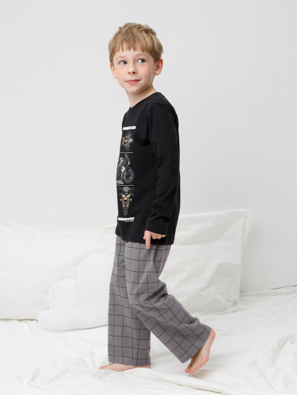 Пижама для мальчика, артикул: К 1600, цвет: черный3, фото 3
