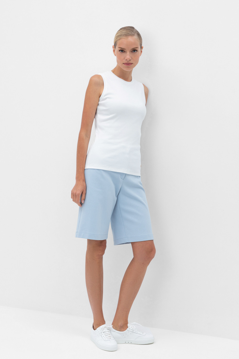 Шорты женские для мам, артикул: ЕВТ 4102, цвет: голубой, фото 3