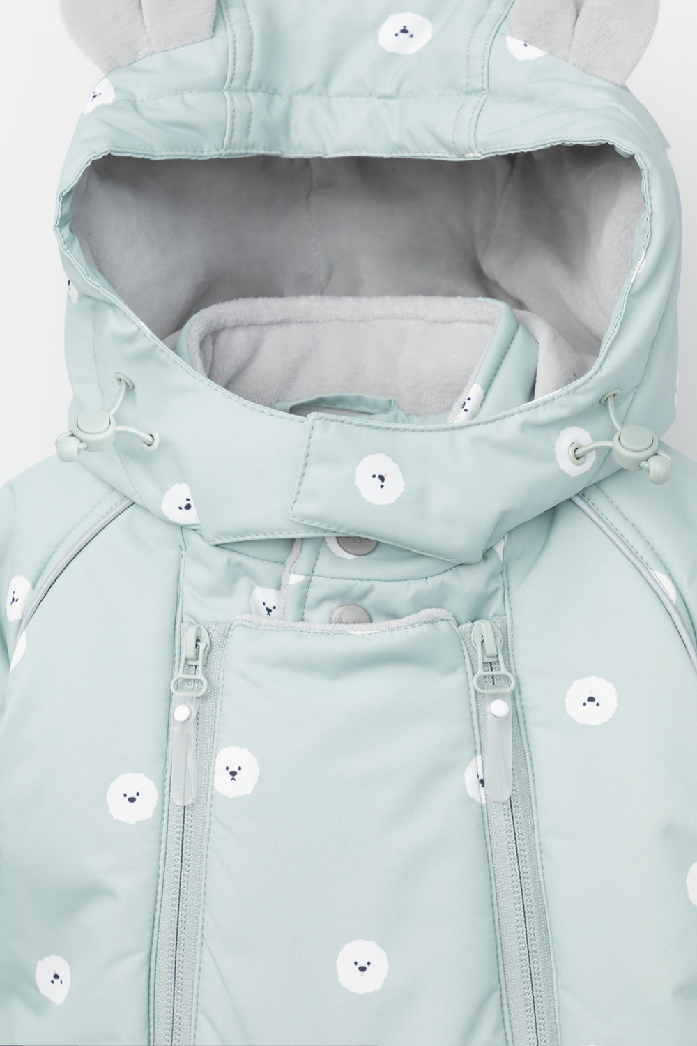 Комбинезоны утепленные для девочки, артикул: ВК 60094/н/1 УЗГ, цвет: голубой, фото 3