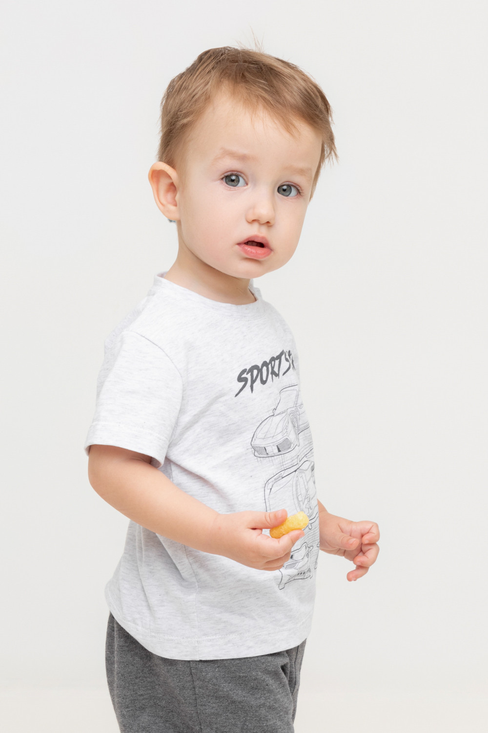 Футболка для мальчика, артикул: КР 302628, цвет: светло-серый5, фото 3