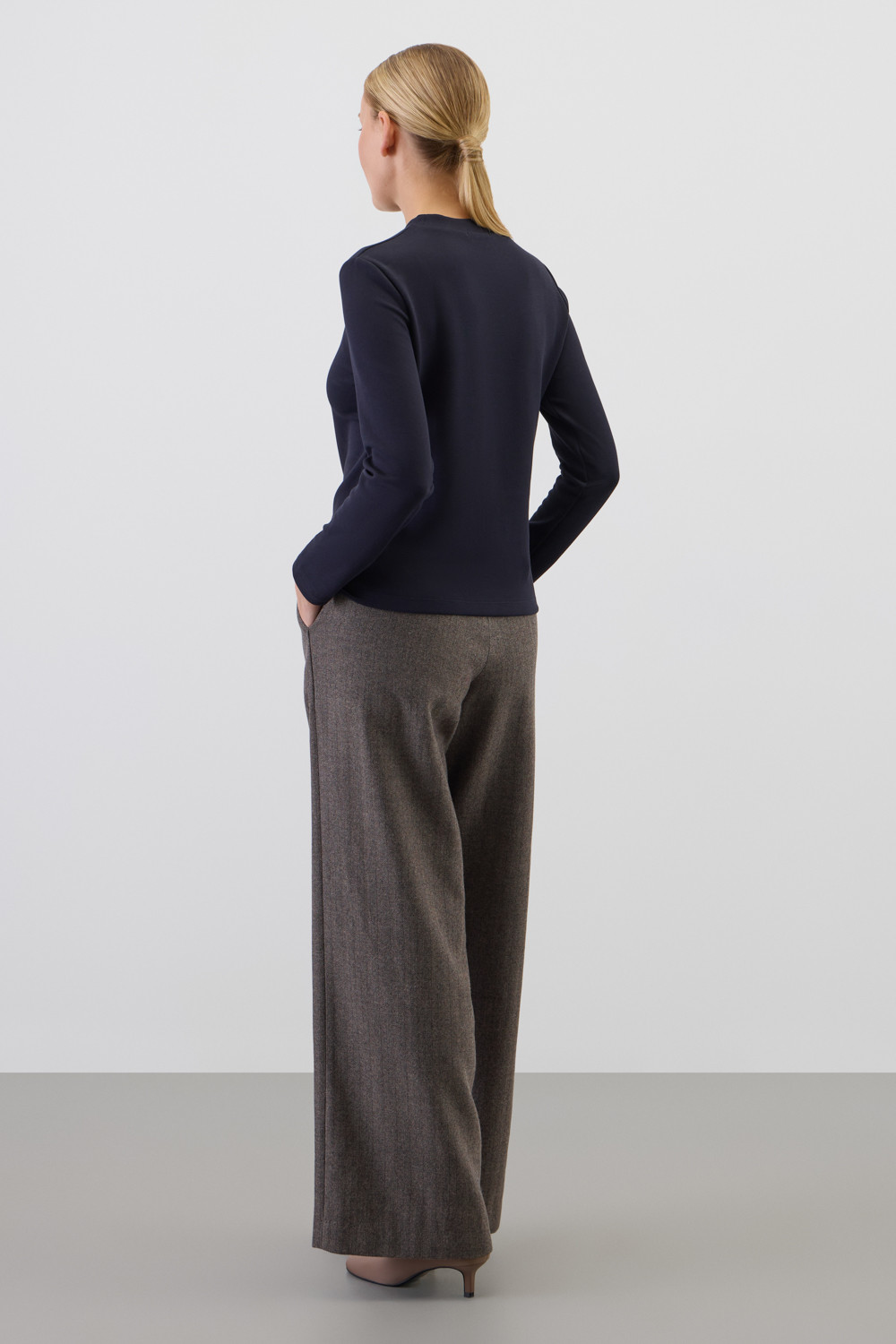 Джемперы женские для мам, артикул: ЕВТ 3345, цвет: синий, фото 3