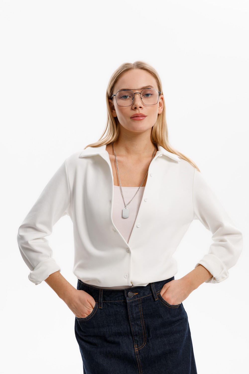 Блузы, рубашки женские для мам, артикул: ЕВТ 3246, цвет: бежевый, фото 3