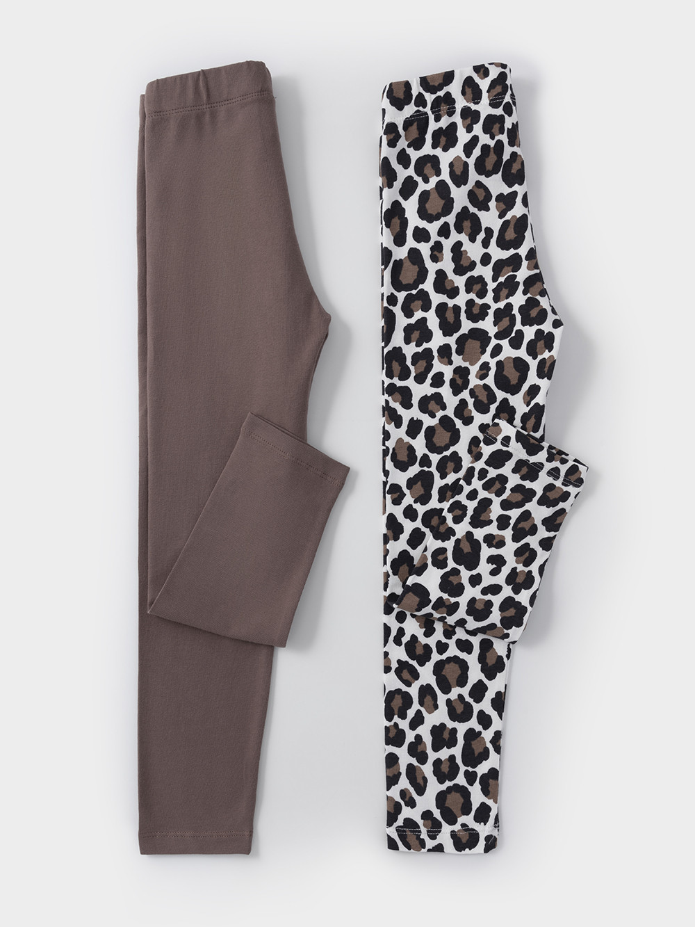 Лосины для девочки, артикул: МП 4074-2уп, цвет: кофейный, фото 3