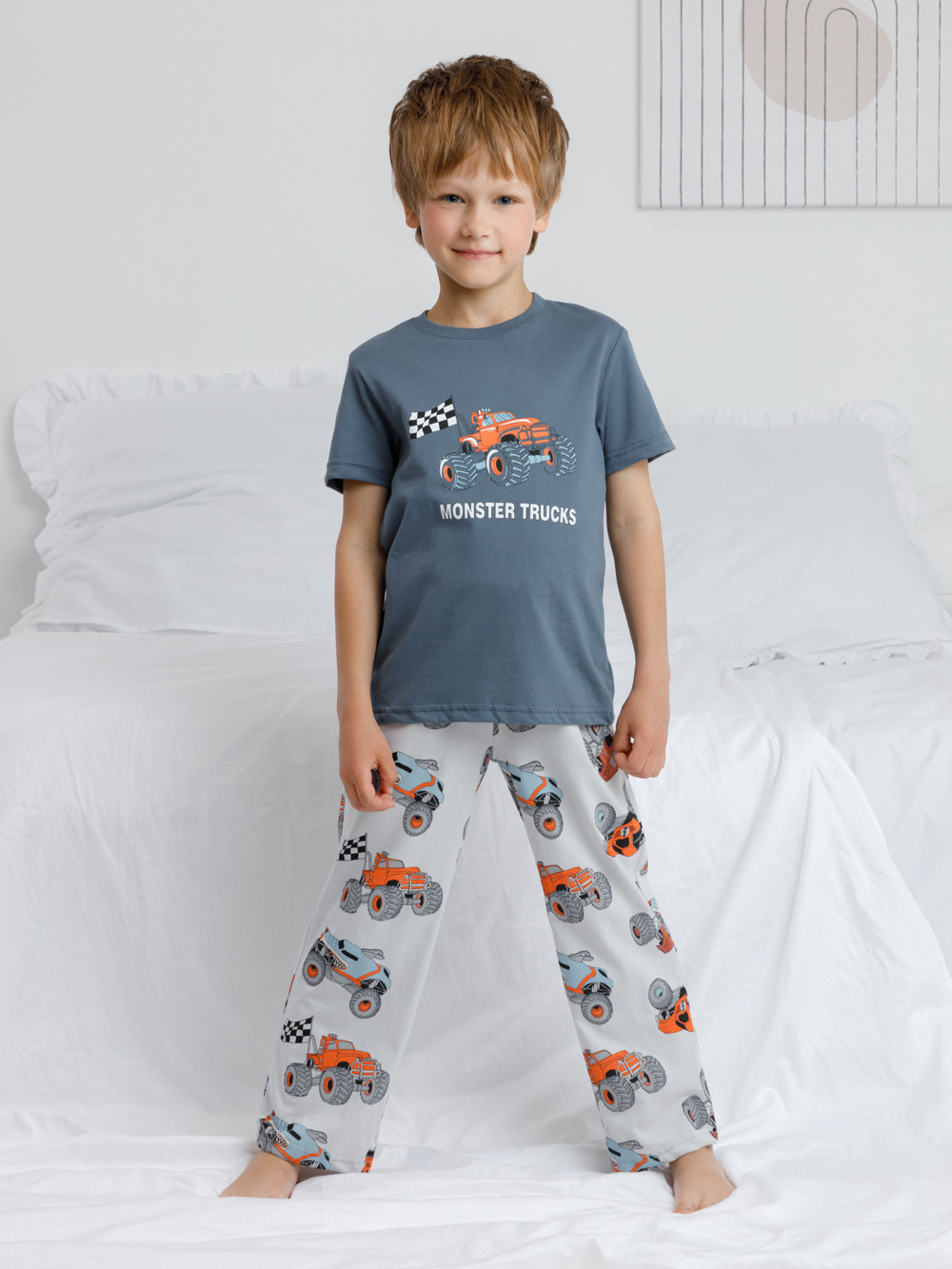 Пижама для мальчика, артикул: К 1599, цвет: синий, фото 2
