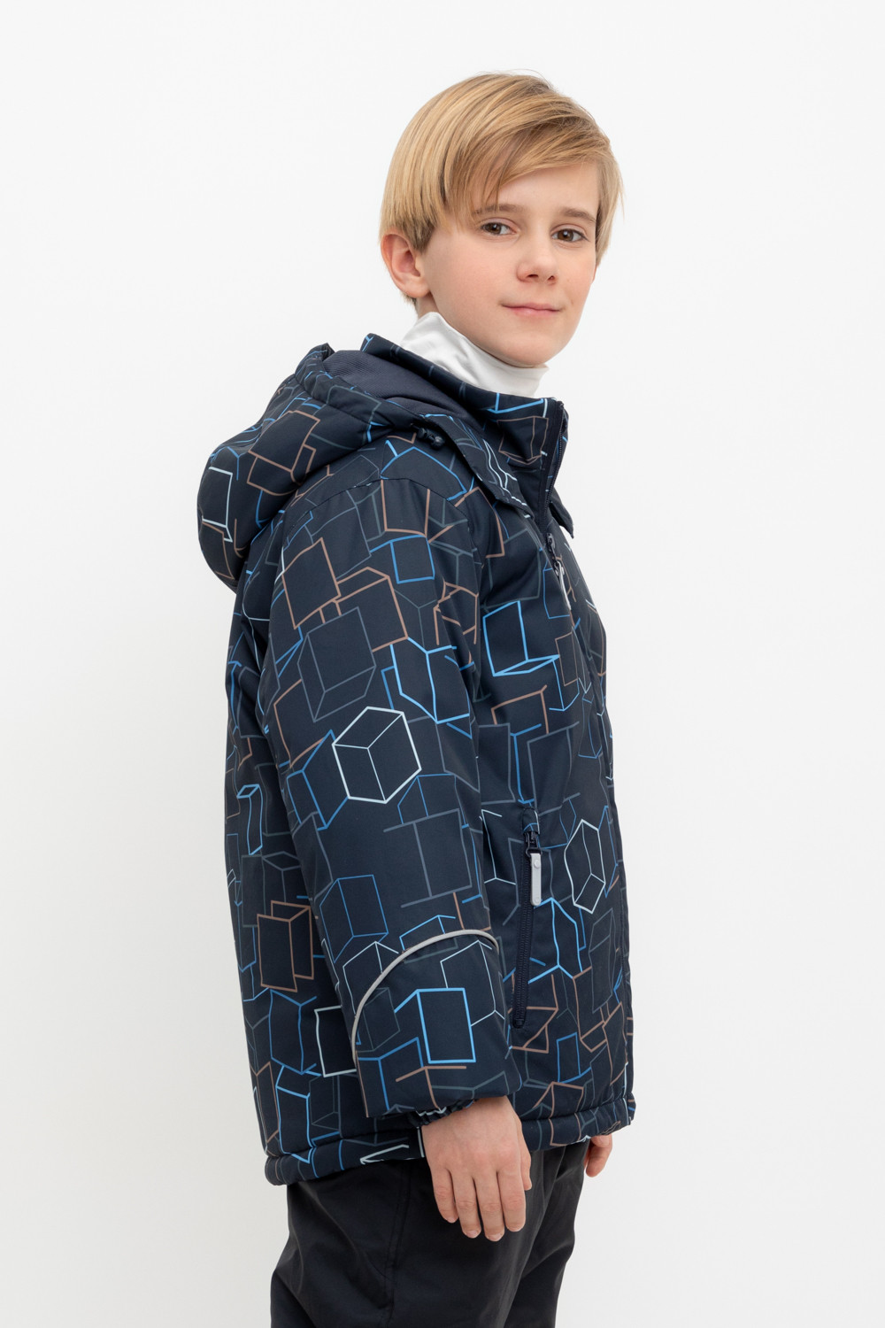 Куртки для мальчика, артикул: ВК 36089/н/3 ГР ( 92-122), цвет: темно-синий, фото 3