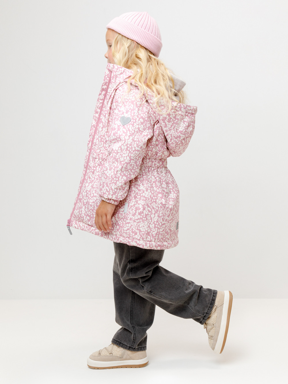 Куртка для девочки, артикул: ВК 32142/н/9 УЗГ, цвет: розовый, фото 3