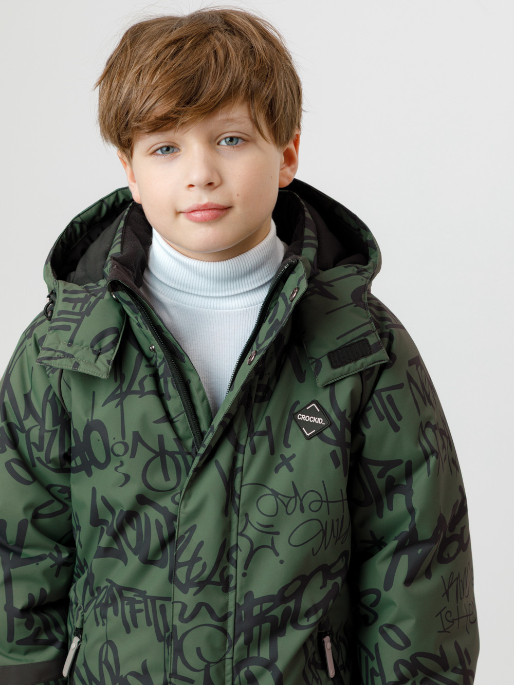 Комбинезоны утепленные для мальчика, артикул: ВК 60100/н/7 ГР, цвет: зеленый, фото 3
