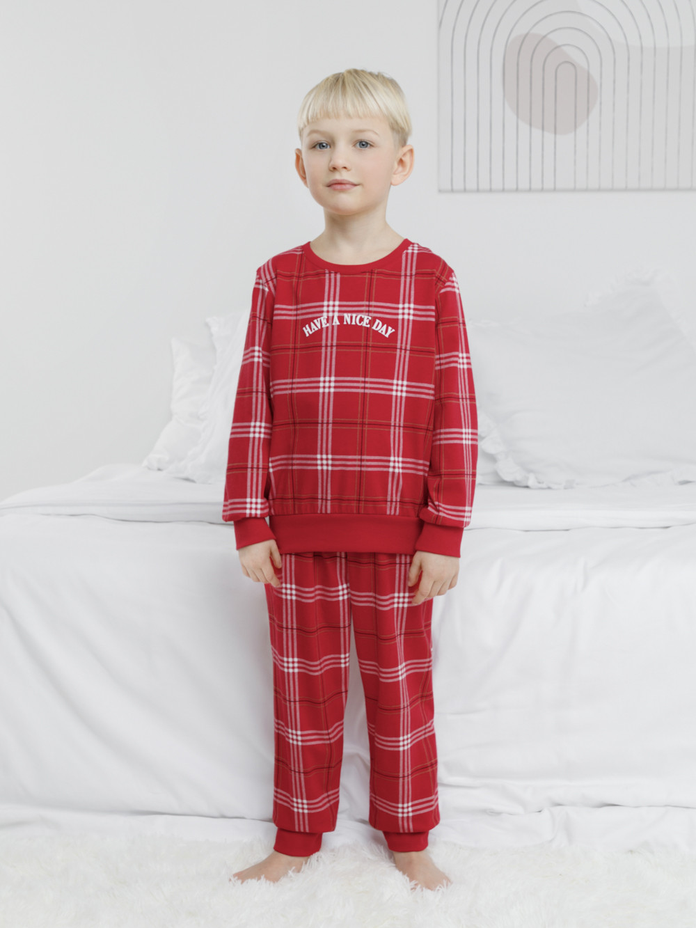 Пижамы, артикул: К 1664-1, цвет: красный, фото 3