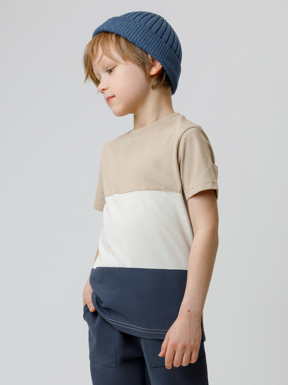 Футболка для мальчика, артикул: КР 302171, цвет: бежевый, фото 3