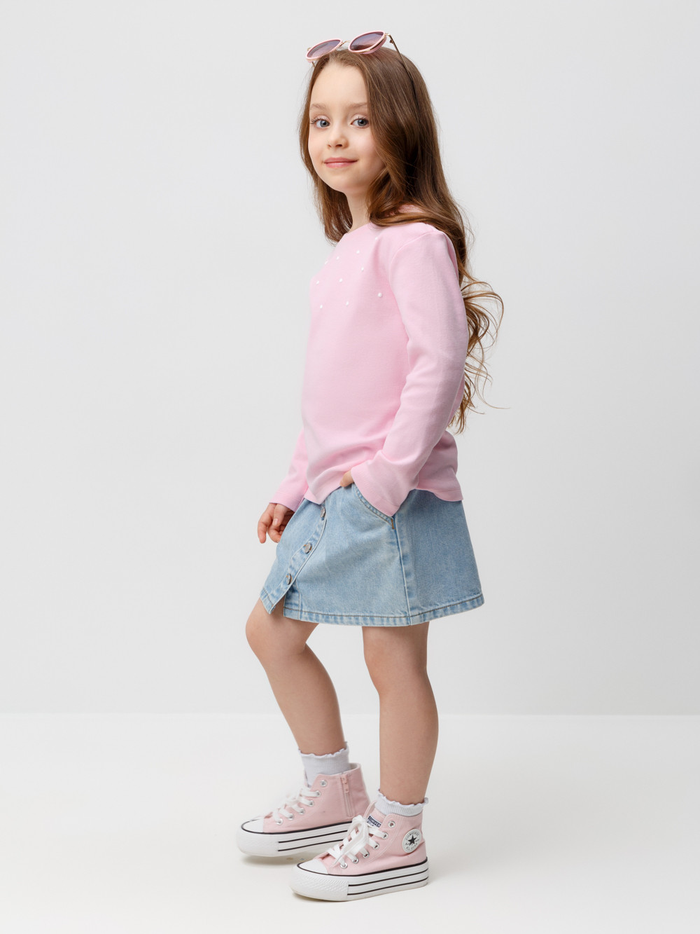 Джемпер для девочки, артикул: К 302294, цвет: розовый, фото 3